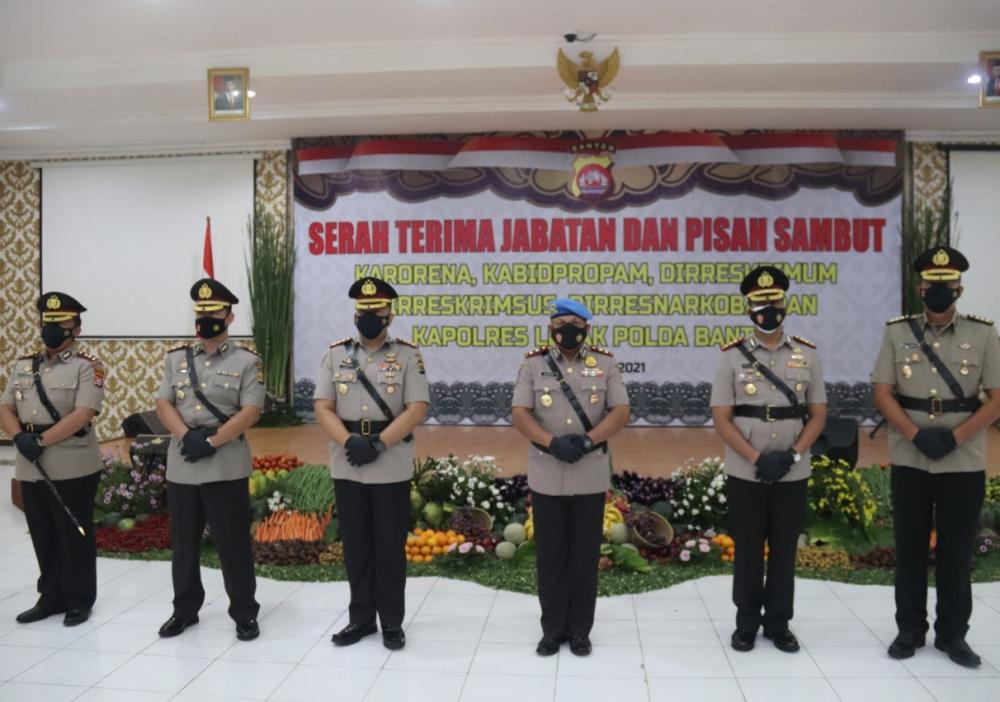 Kapolda Banten Pimpin Sertijab Sejumlah PJU dan Kapolres di Polda Banten Bantengate.id