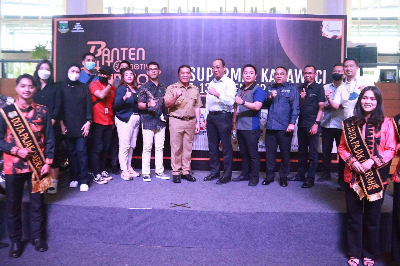 Pj Gubernur Banten, Al Muktabar, Buka Banten Automotive Exhibition Tahun 2022 Bantengate.id