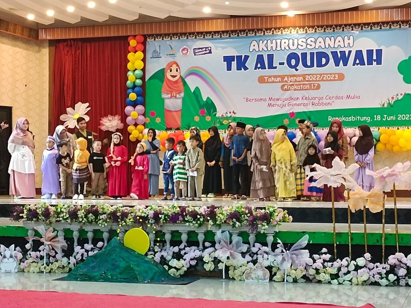 Akhirussanah TK Al-Qudwah Berbagi Kebahagiaan Bersama Sahabat Yatim Dhuafa.