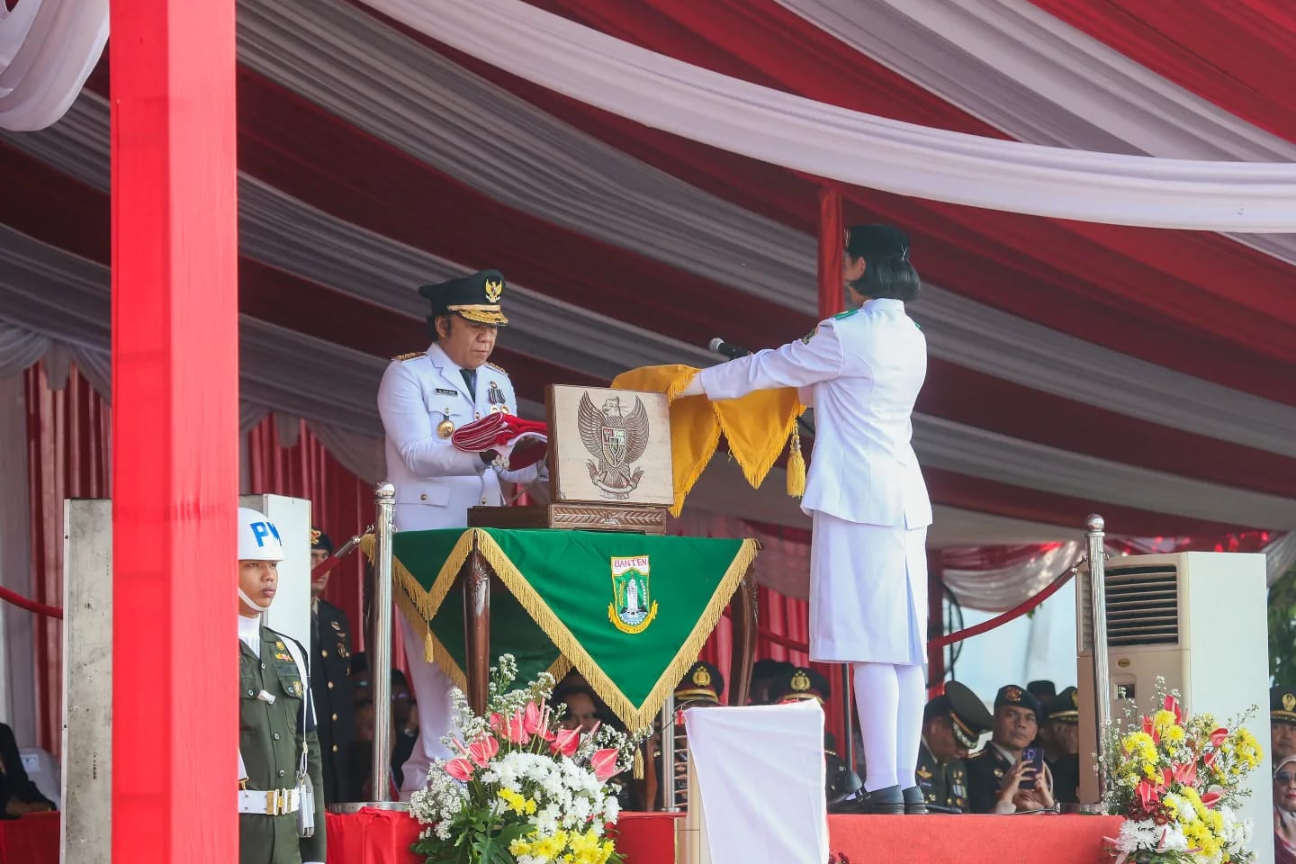 Pj Gubernur Banten Al Muktabar, Pimpin Upacara HUT Ke-78 Kemerdekaan Republik Indonesia