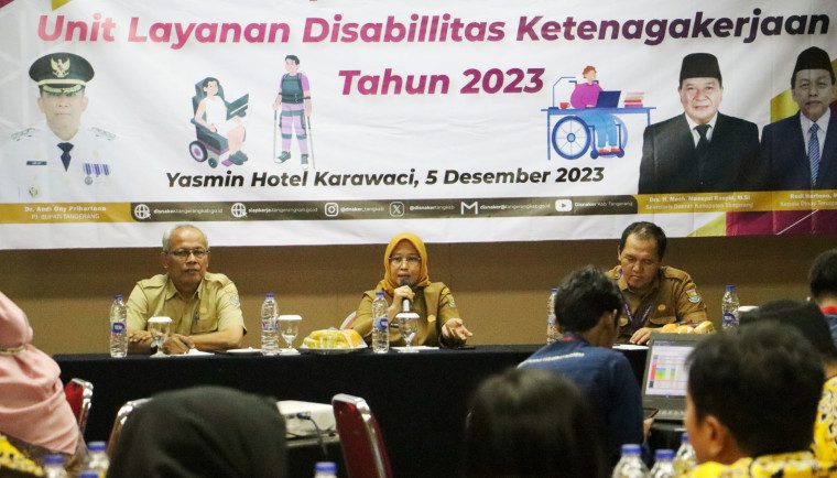 Disnaker Pemkab Tangerang Bahas Kesempatan Kerja bagi Penyandang Disabilitas