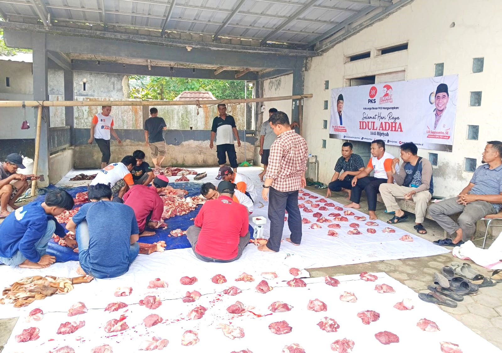 DPD PKS Lebak Siar Dzulhijah dengan Menyembelih 6 Ekor Sapi