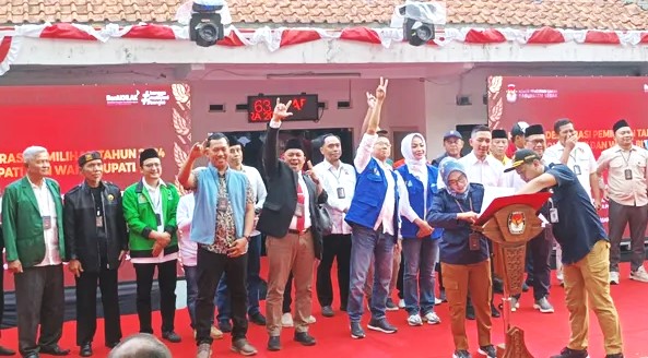 KPU Lebak Gelar Deklarasi Kampanye Damai Bersama Tiga Paslon