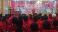 Partai PDI-P Menggelar Rakercabsus Pembacaan Rekomendasi Keputusan DPP