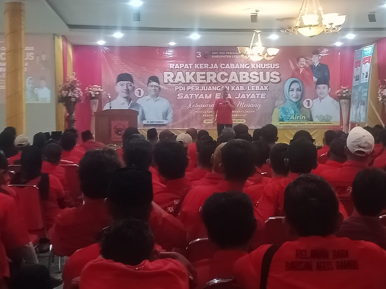 Partai PDI-P Menggelar Rakercabsus Pembacaan Rekomendasi Keputusan DPP