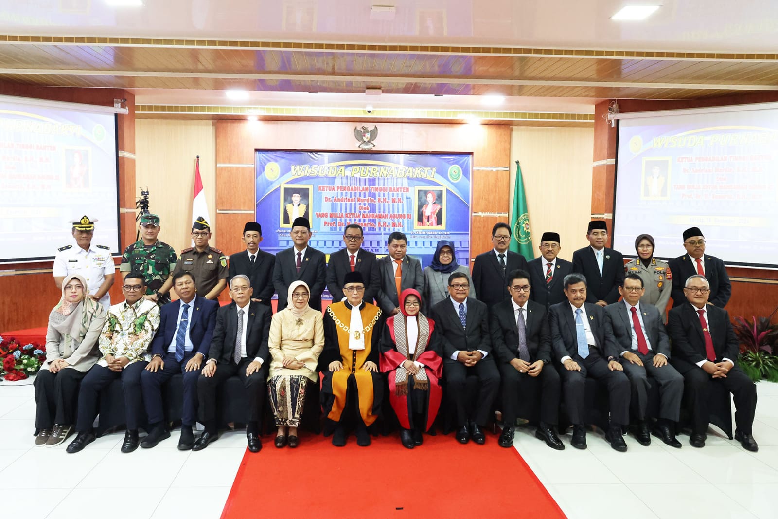 Pj Sekda Usman Asshiddiqi Qohara, Hadiri Wisuda Purnabakti Ketua Pengadilan Tinggi Banten Andriani Nurdin