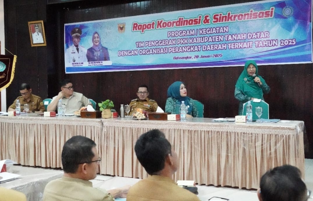 TP-PKK Tanah Datar Gelar Rapat Koordinasi dengan OPD untuk Sinkronisasi Program