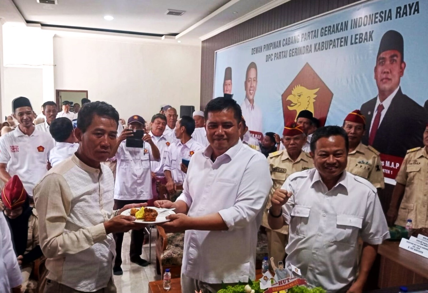 HUT ke-17 Partai Gerindra di Lebak, Dimeriahkan dengan Syukuran dan Kegiatan Sosial