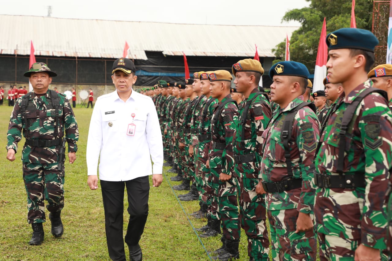 Pj. Bupati Tangerang  Andi Ony,  Pimpin Upacara Pembukaan TMMD ke-123 di Bantar Panjang, Tigaraksa