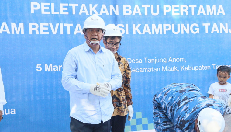 Bupati Tangerang Letakkan Batu Pertama Permukiman Nelayan Tanjung Anom, Dukung Kesejahteraan Nelayan